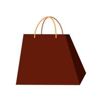 bag paper shopping isolated icon vector