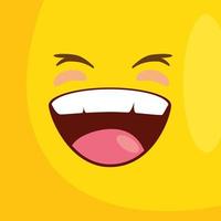 background with emoticon smiling icon vector