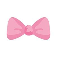 cute bow ribbon decoration icon vector