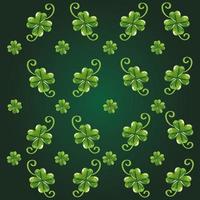 background clovers of four leafs