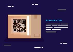 diseño de vector de código qr