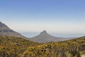 vista panorámica de toda la costa de Ciudad del Cabo. foto