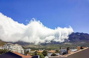 Table Mountain National Park cloudy, an incredible cloud formation. photo