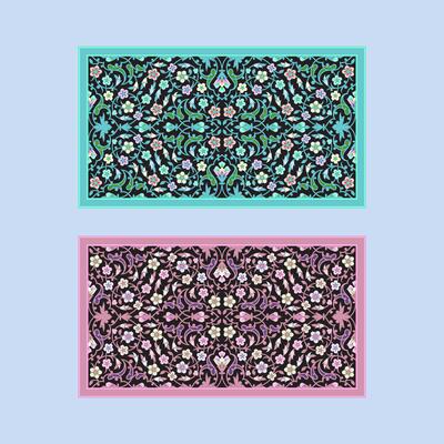 Arabic oriental vector ornament, used for decoration of frames and borders