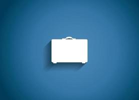 Bag Glossy Icon Vector Illustration