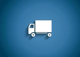 Delivery  Glossy Icon Vector Illustration