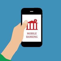 Mobile Bank Concept Vector Illustration