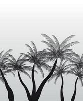 Seamless Pattern Palm Silhouette. Vector Illustration.