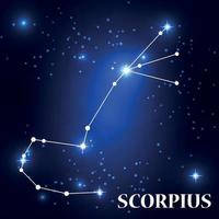 Symbol Scorpius Zodiac Sign. Vector Illustration.