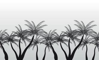 Seamless Pattern Palm Silhouette. Vector Illustration.