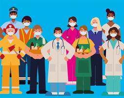 people of different professions vector