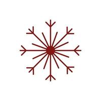 snowflake snow linear vector