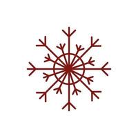 snowflake winter season vector