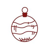 christmas ball ornament vector