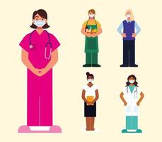 women different professions, set vector