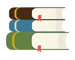 books stacked icon vector