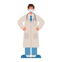 male doctor professional vector