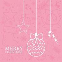 merry christmas background vector