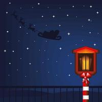 christmas night background vector