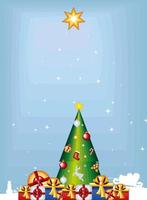 christmas tree background vector