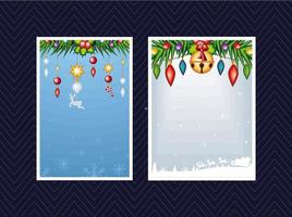 christmas cards template vector