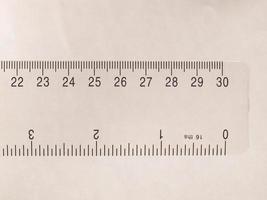 Imperial and metric ruler photo