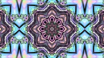 Abstract textured looped holographic Kaleidoscope video