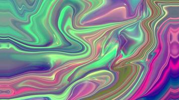 Fondo iridiscente multicolor abstracto con ondas video