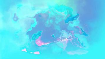 Abstract multicolored blue looped liquid background video