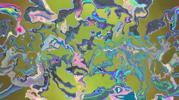 Fondo líquido en bucle multicolor abstracto video
