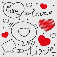 love message pattern vector