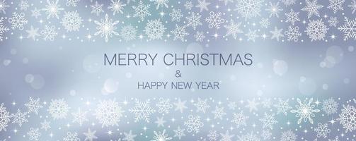 Merry Christmas And Happy New Year Seamless Abstract Vector Background Illustration With Text Space. Horizontally And Vertically Repeatable.