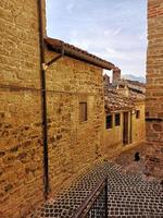alleys of the historic center of Montefortino photo
