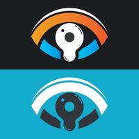 diseño de icono de vector de plantilla de logotipo de cuidado de los ojos