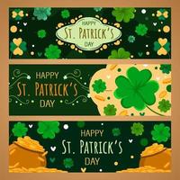 Set of St. Patrick's Day Banners vector