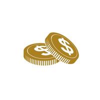 dollar symbol coin money icon free vector