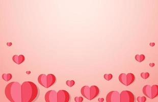 Red heart background for decoration vector