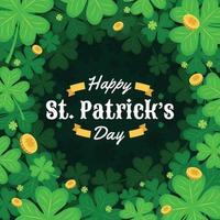 St. Patrick's Day Clover Concept vector