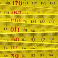 Wooden carpenter ruler photo