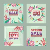 Spring Sale Template Concept vector