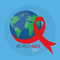 world aids day banner vector