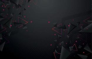 Black Triangular Modern Background vector
