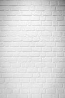 empty white brick wall for background photo