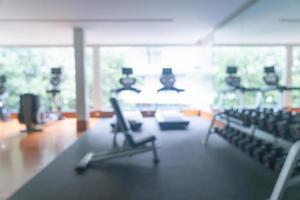 abstract blur fitness gym for background photo