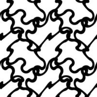 Seamless Pattern. Abstract Psychedelic Art Background. Vector Il