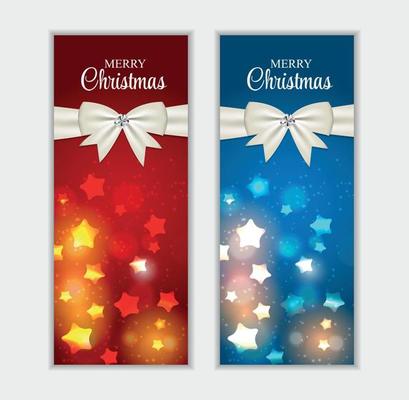 Christmas Website Banner and Card Background Vector Illustration