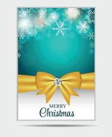 vector de fondo de tarjeta y banner de sitio web de copos de nieve de navidad