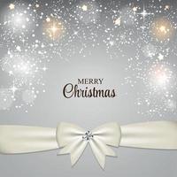 Fondo de estrella brillante de Navidad con ilustración de vector de cinta