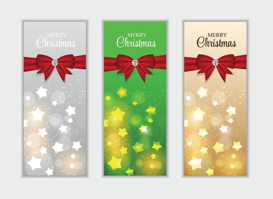 Christmas Website Banner and Card Background Vector Illustration