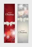 Christmas Snowflakes Website Header and Banner Set Background Ve vector